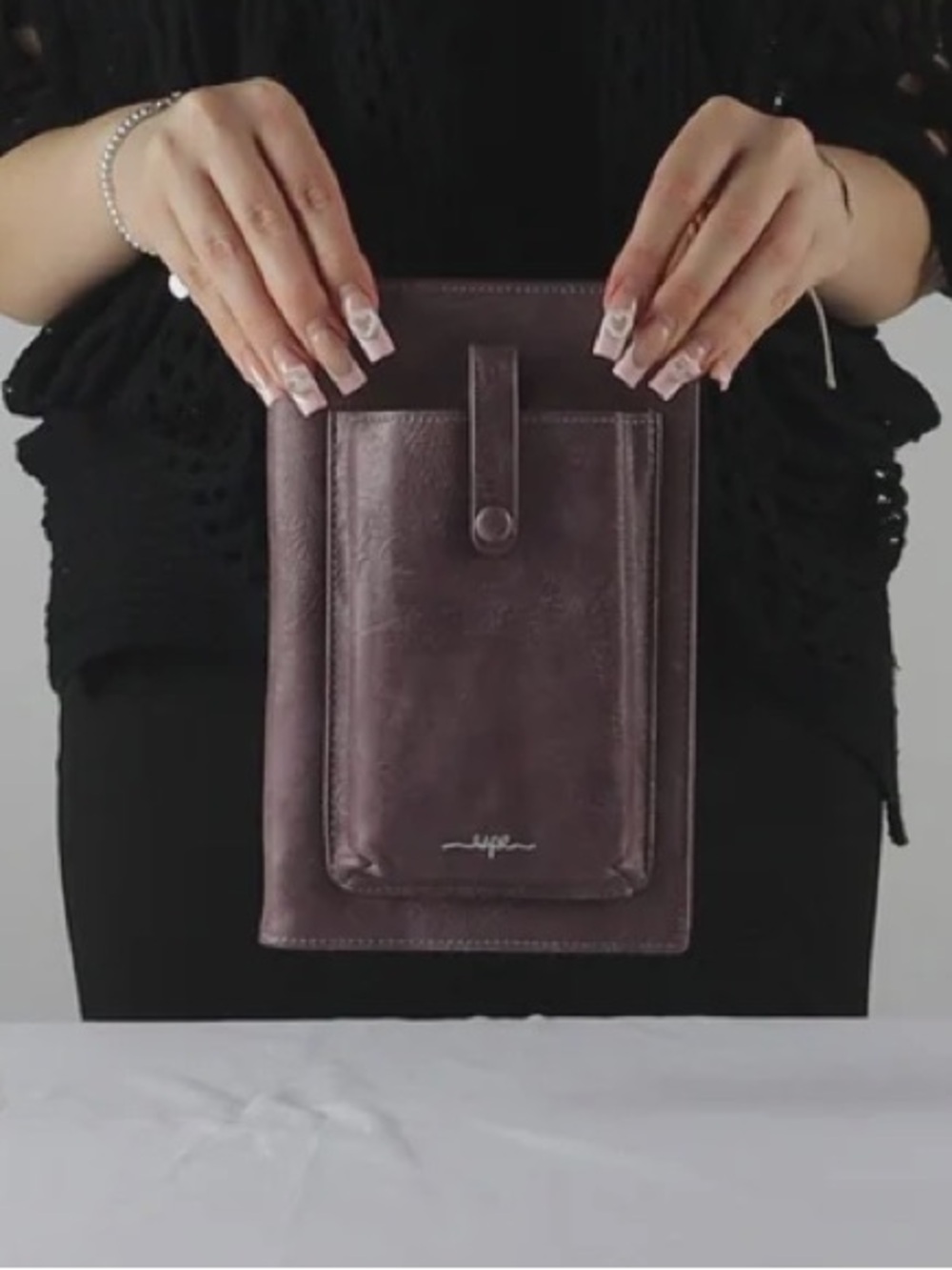 Espe Vegan Leather Passport & Travel Large Phone Wallet Clutch or Crossbody